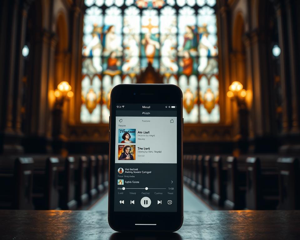 Aplicativo para ouvir música católica