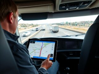 Aplicativo de GPS para caminhões